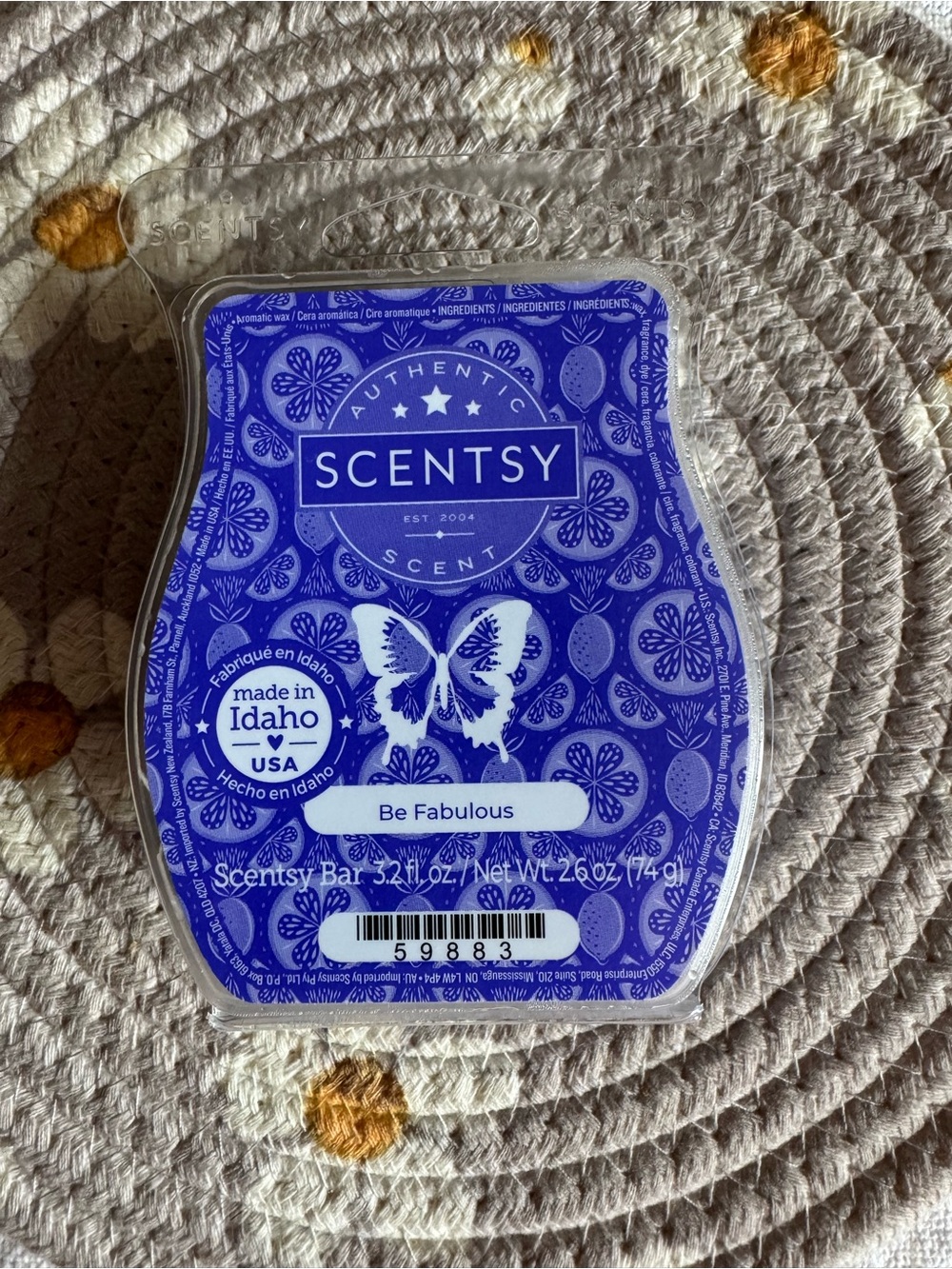Scentsy Be Fabulous Wax Bar